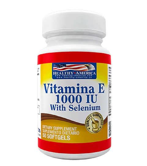Vitamina E 1000 IU with Selenium 50 softgels Healthy America