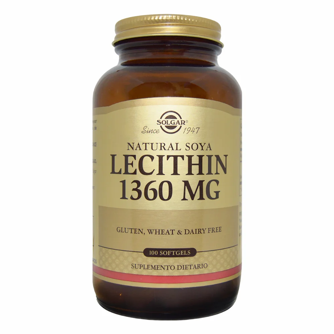 Lecithin 1360 mg 100 Softgels Solgar Lecitina 1