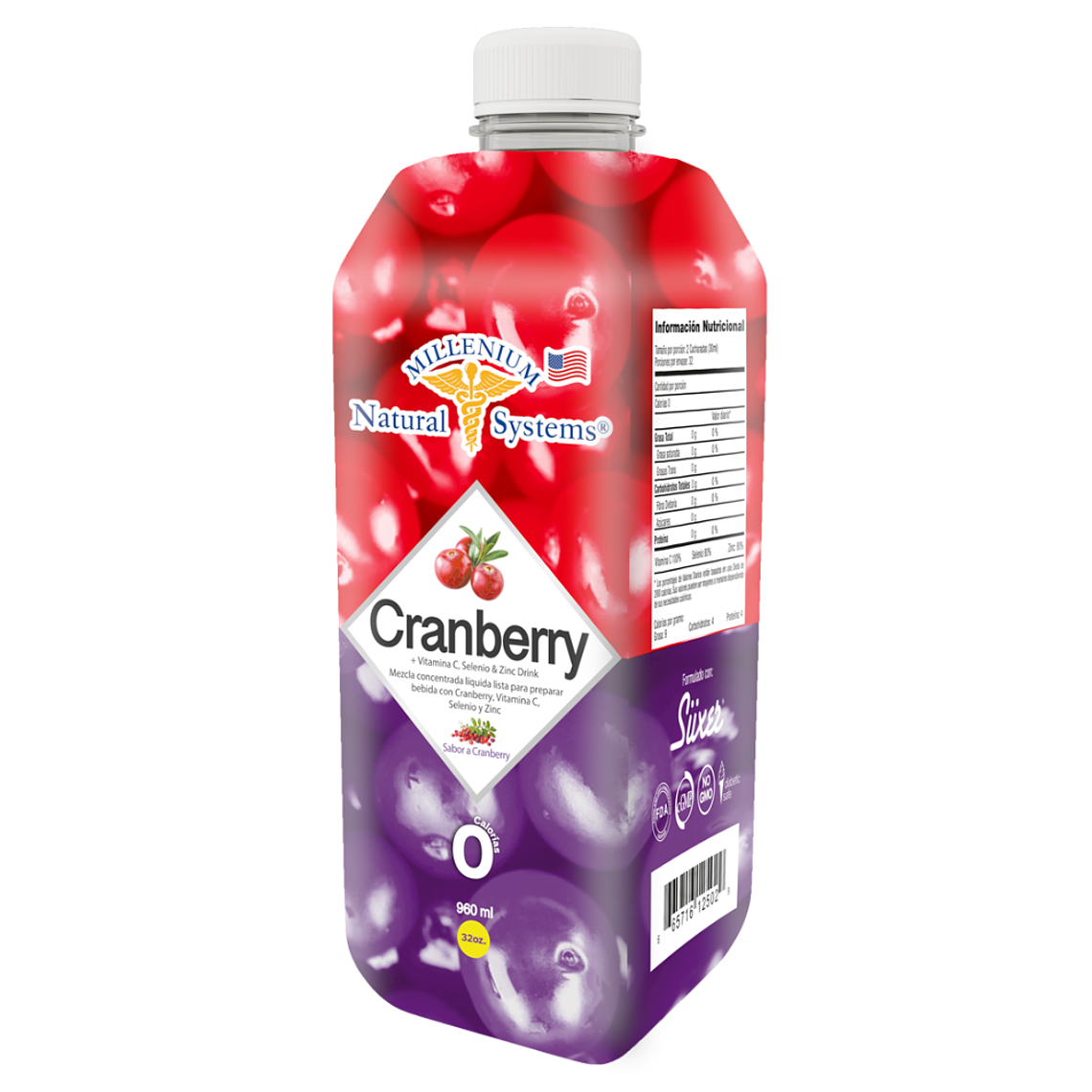 Bebida Cranberry 960 ml Natural Systems 1