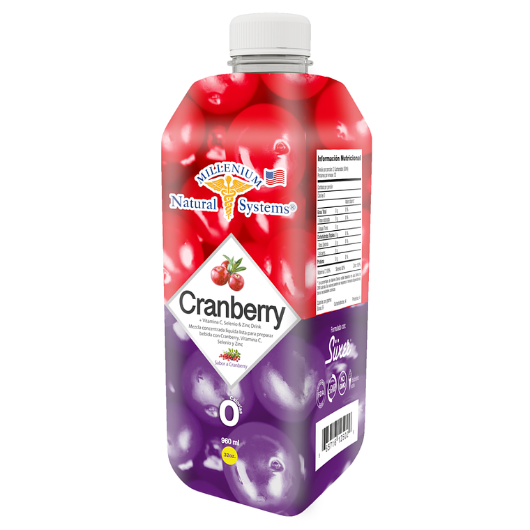 Bebida Cranberry 960 ml Natural Systems 1