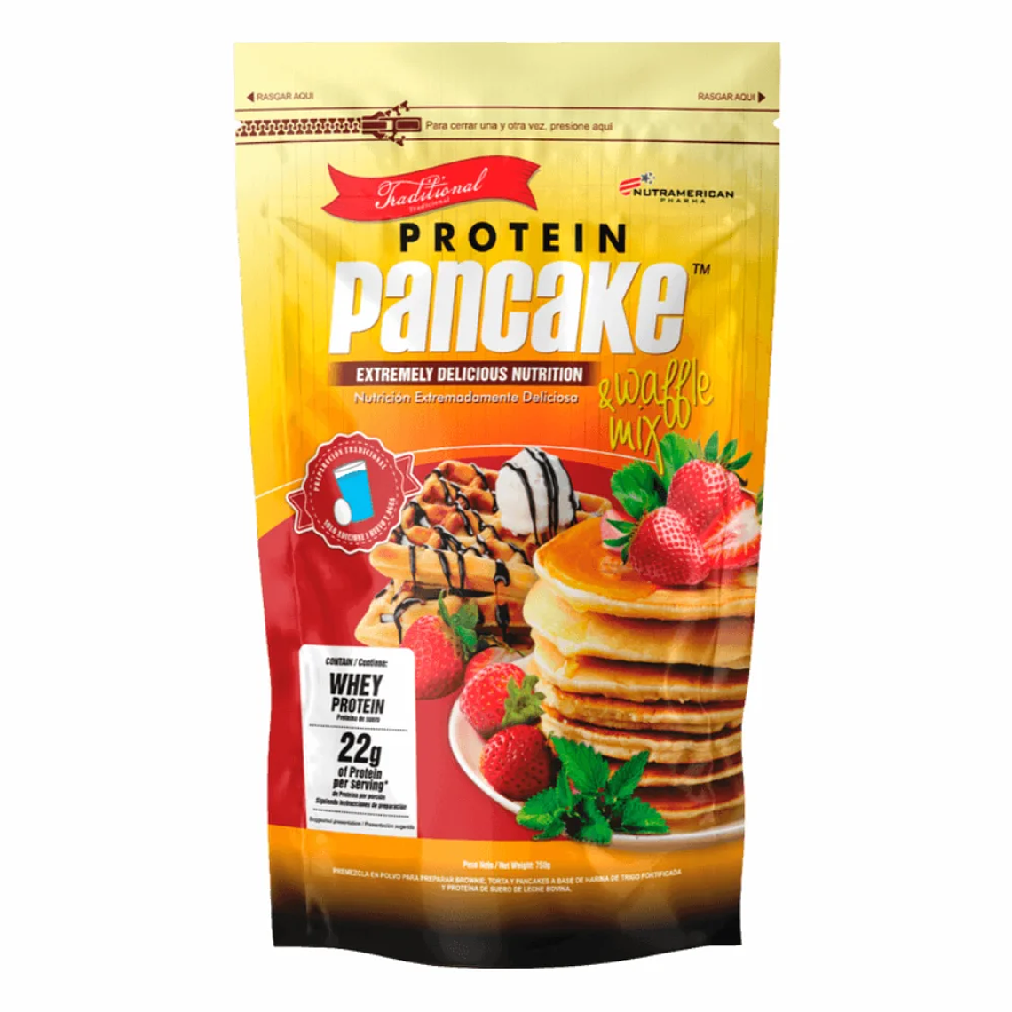 Protein Pancake Tradicional 750 gr Nutramerican 1