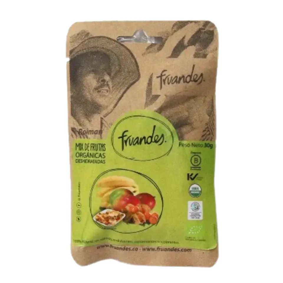 Mix de Frutas Orgánicas Deshidratadas Fruandes 30 gr 1