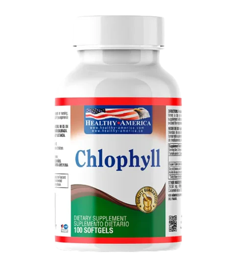 Clorofila Chlophyll 100 softgels Healthy America Cooper 