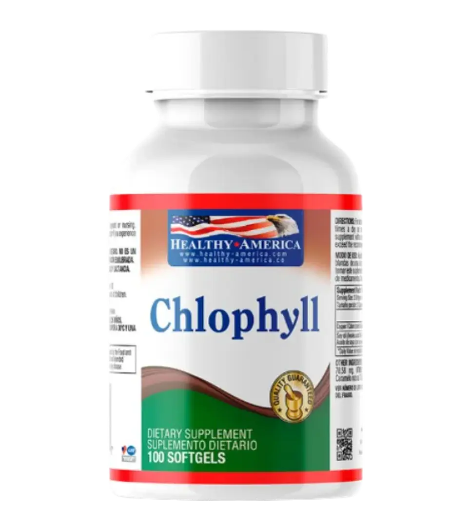 Clorofila Chlophyll 100 softgels Healthy America Cooper  1