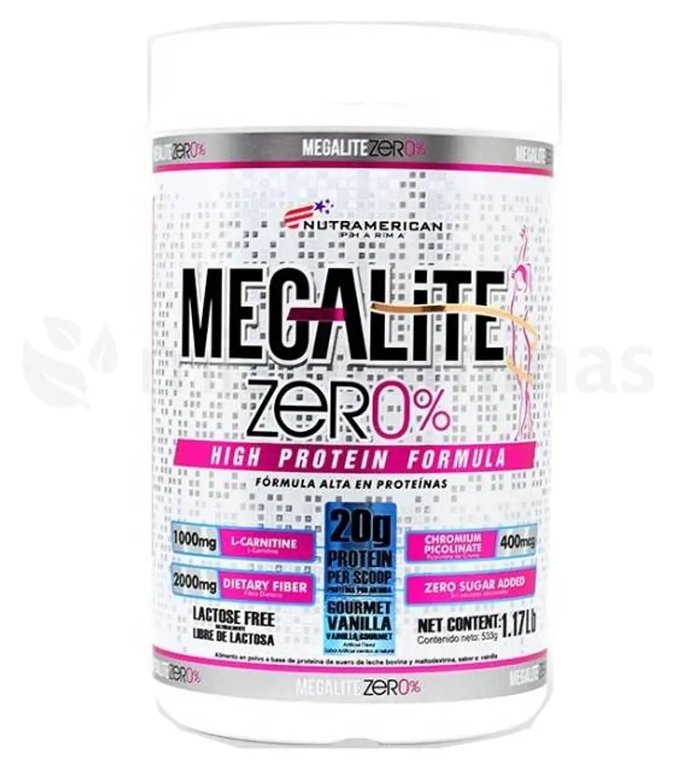Mega Lite Zer0% Nutramerican 533 gr 1