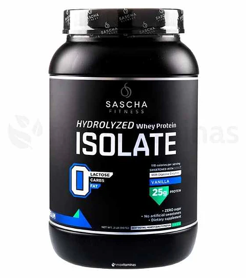 Sascha Whey Protein Isolate Vainilla 2.17 libras