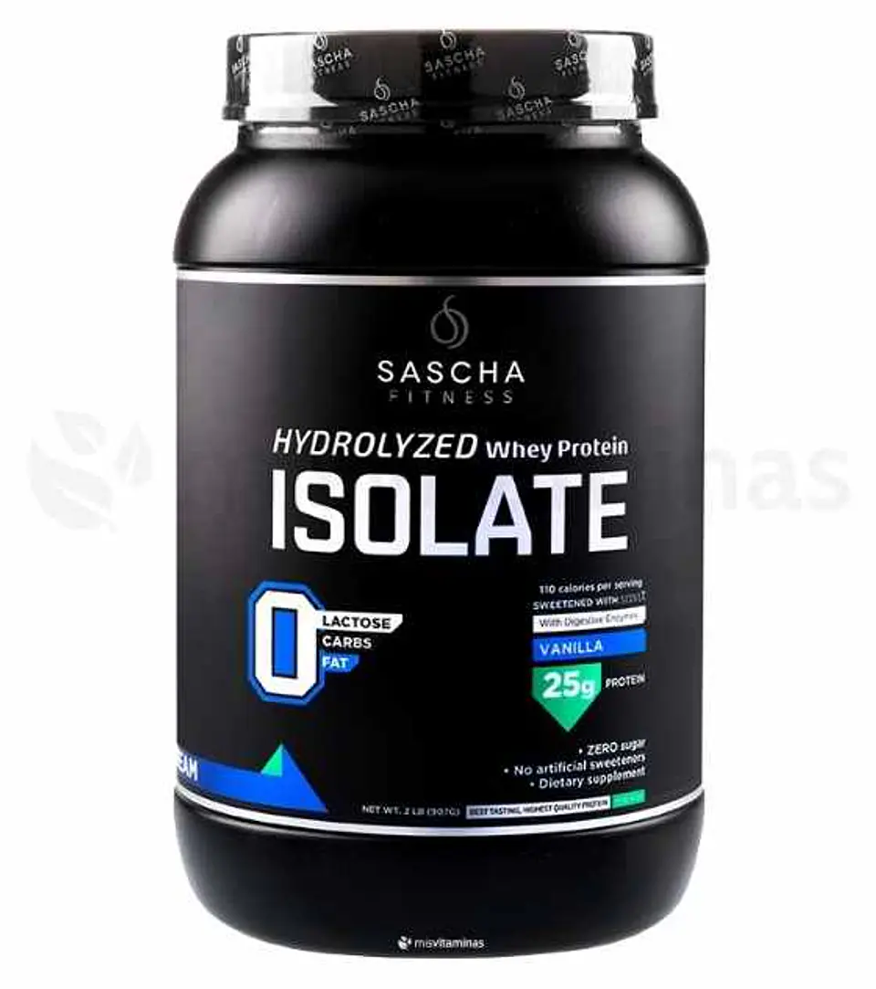 Sascha Whey Protein Isolate Vainilla 2.17 libras 1