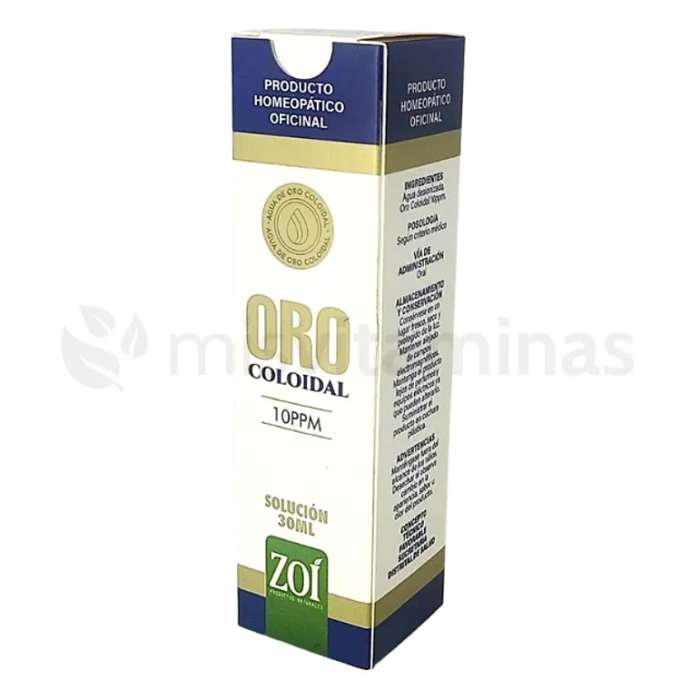 Oro Coloidal 10 ppm Solución Oral 30 ml Zoí 1