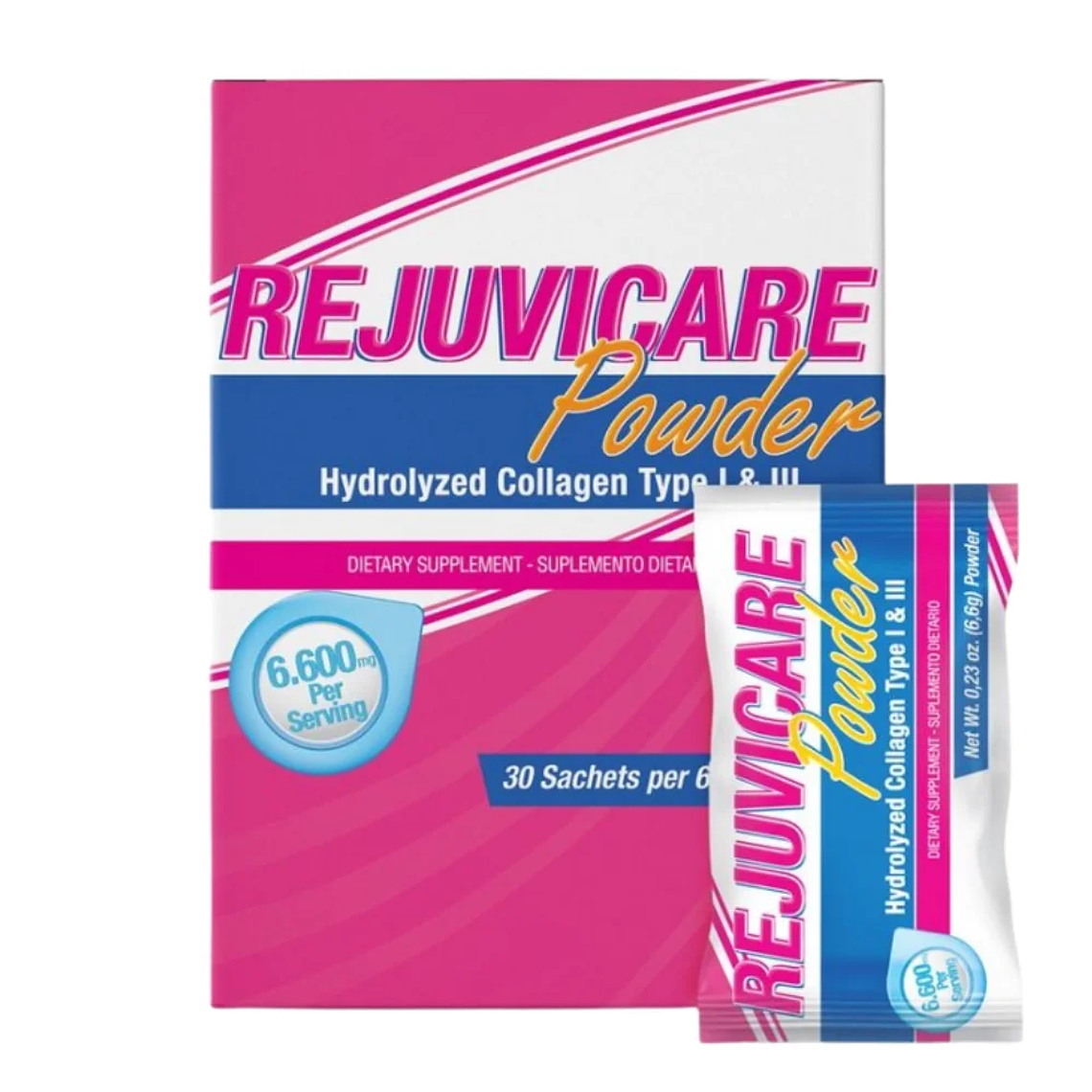 Rejuvicare Colágeno en Polvo Caja 30 Sachets Healthy America 1