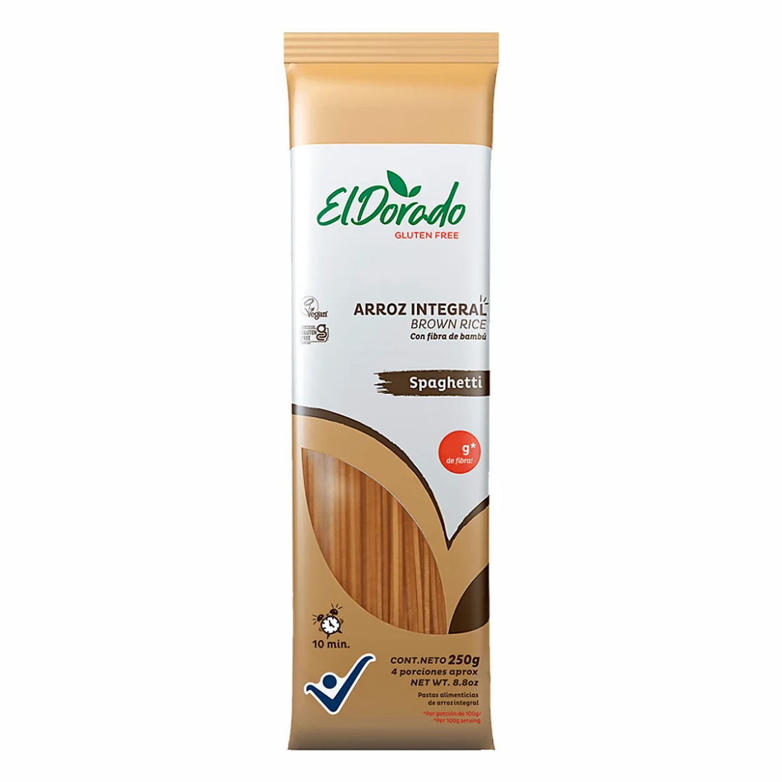 Spaghetti de Arroz Integral 250 g El Dorado 1