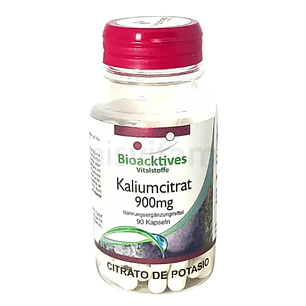 Citrato de Potasio Bioacktives 90 Cápsulas 