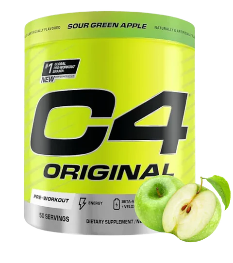 C4 Original 50 servicios Pre Workout Manzana Verde