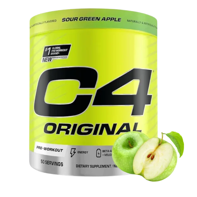 C4 Original 50 servicios Pre Workout Manzana Verde 1