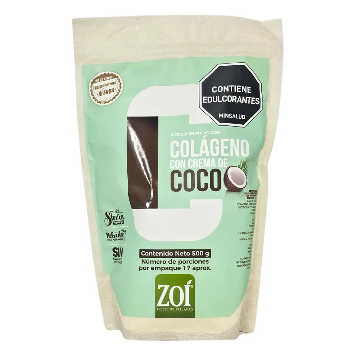 Colágeno con Crema de Coco 500 g Zoí 1