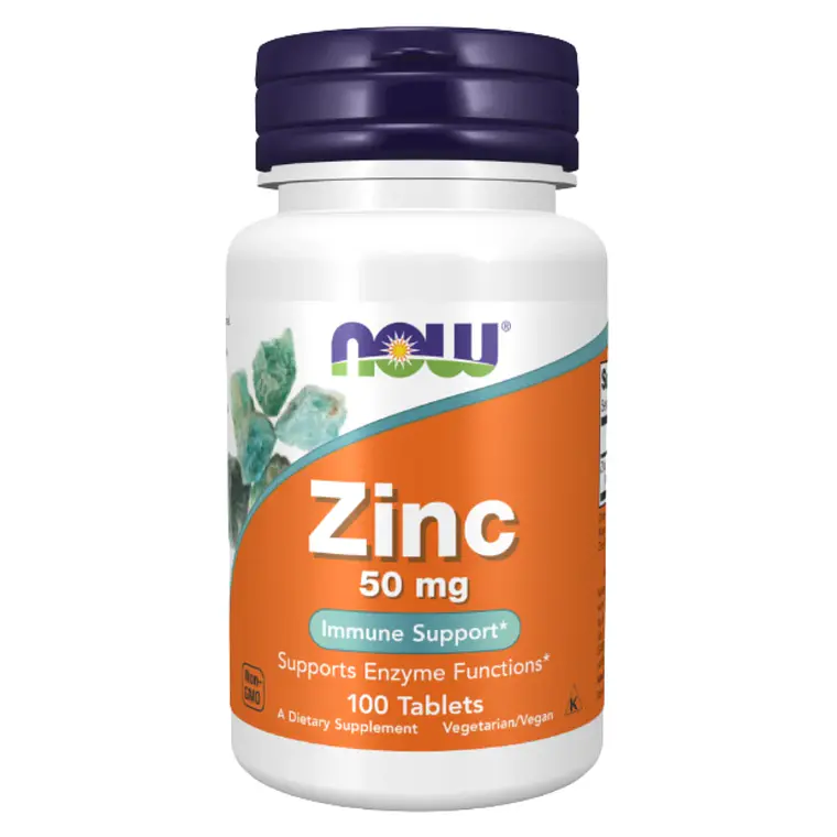 Zinc 50 Mg 100 Tabletas Gluconato Now  1