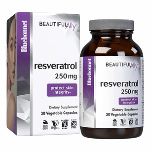 Beautiful Ally Resveratrol 250 mg 30 Cápsulas Bluebonnet