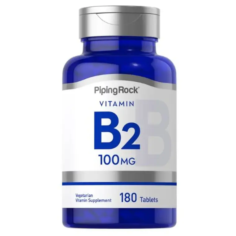 B2 Riboflavina 100 mg PipingRock 180 Tabletas 1