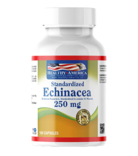 Echinacea 250 mg 100 capsulas Healthy America
