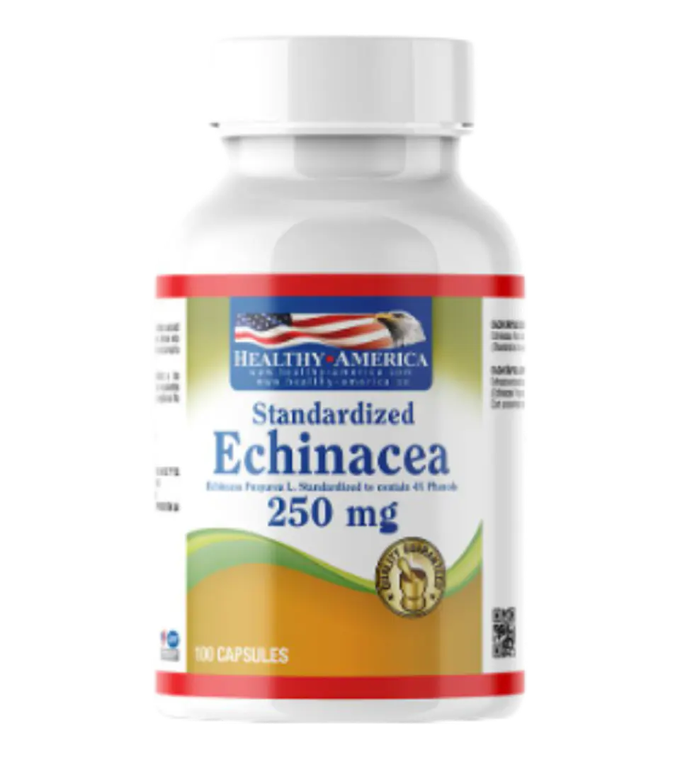 Echinacea 250 mg 100 capsulas Healthy America 1