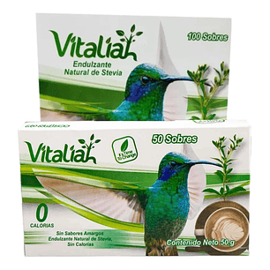 Endulzante Natural de Stevia 150 sobres Vitaliah