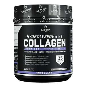 Hydrolyzed Collagen Chocolate 490 g Sascha Fitness
