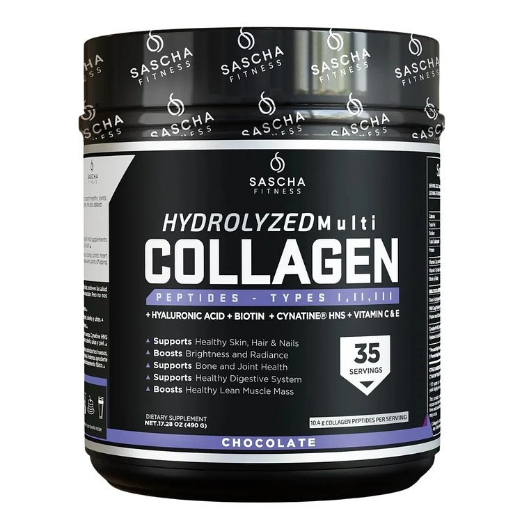 Hydrolyzed Collagen Chocolate 490 g Sascha Fitness 1