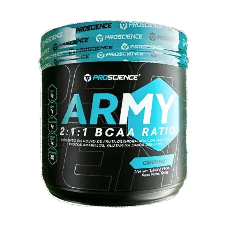 Army Bcaa Ratio Green Mix Proscience 540 gramos 1