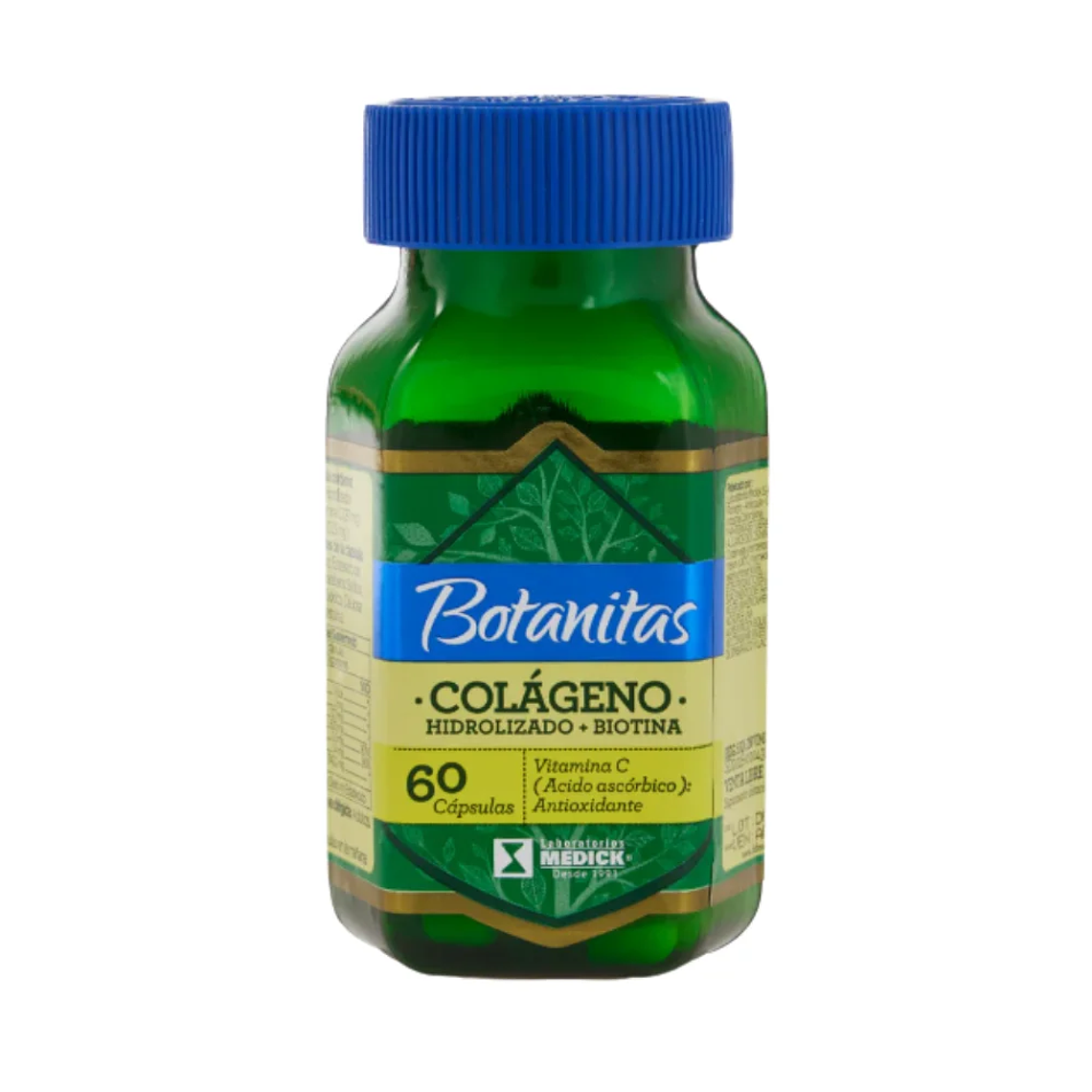 Colágeno Hidrolizado + Biotina 60 Cápsulas Botanitas 1