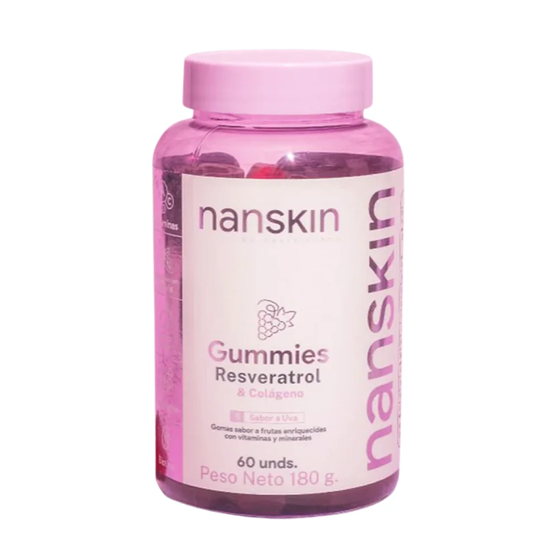 Nanskin  Resveratrol y Colageno 60 Gummies 1