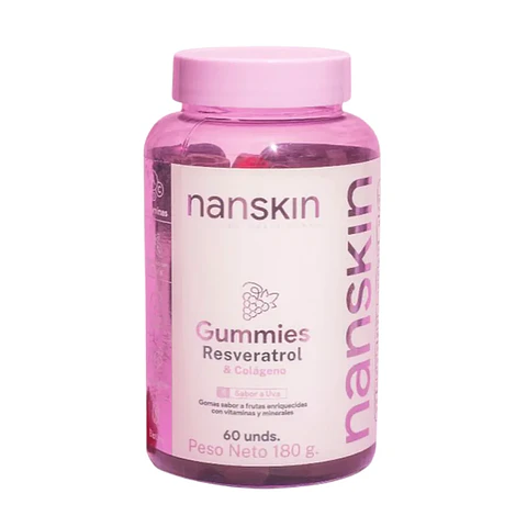 Nanskin  Resveratrol y Colageno 60 Gummies