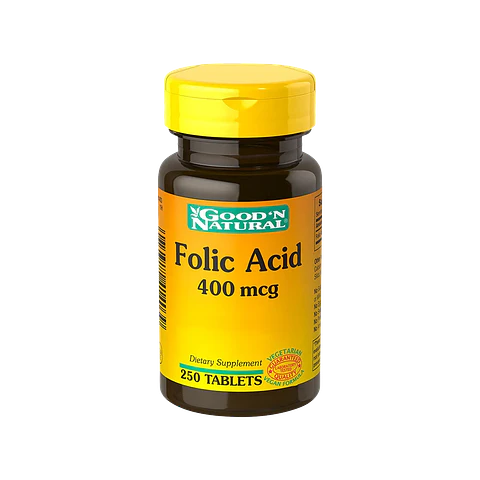 Ácido Fólico Good'N Natural 400 mcg 250 Tabletas