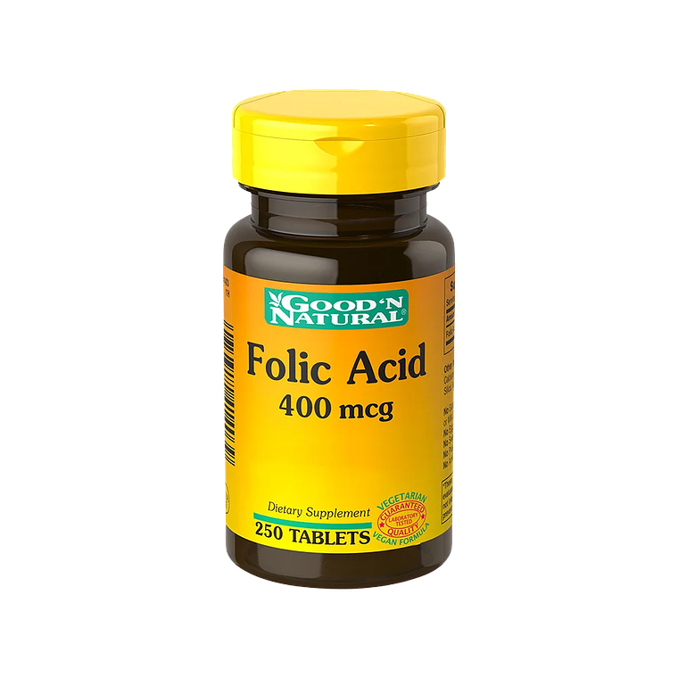 Ácido Fólico Good'N Natural 400 mcg 250 Tabletas 1