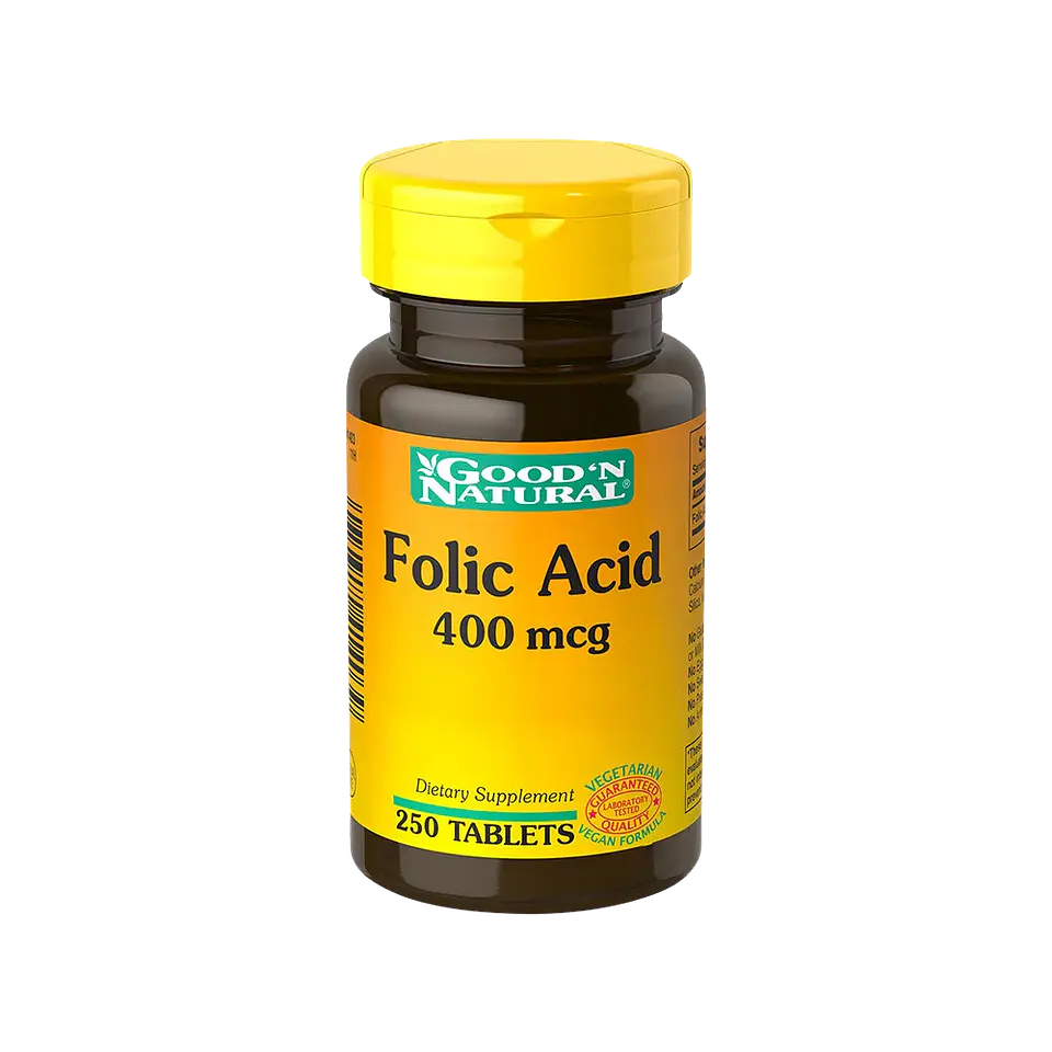 Ácido Fólico Good'N Natural 400 mcg 250 Tabletas 1