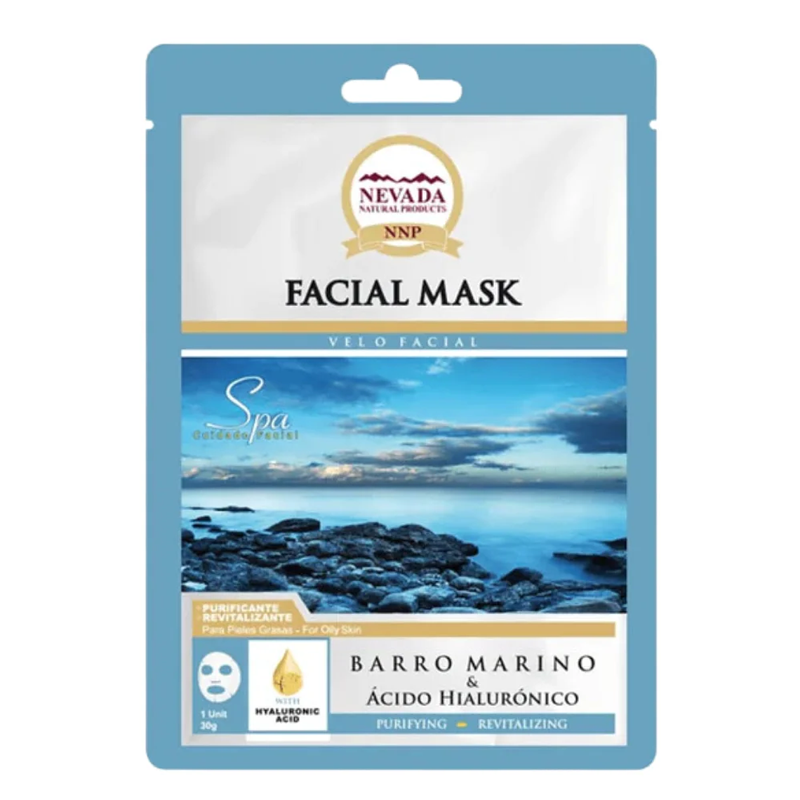 Mascarilla Facial Barro Marino 1 Unidad Nevada 1