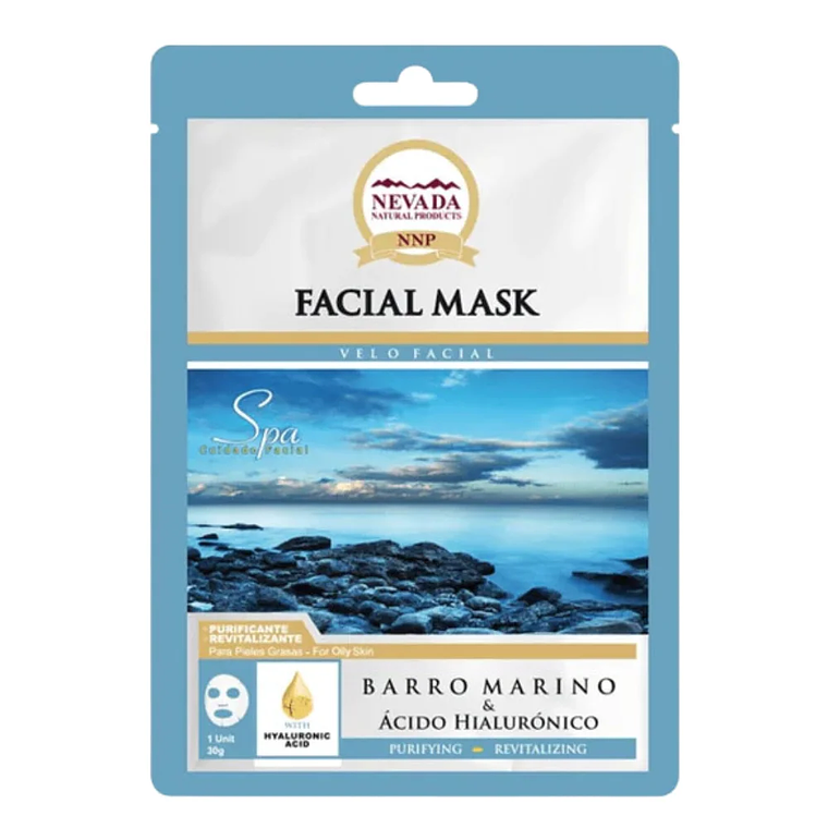 Mascarilla Facial Barro Marino 1 Unidad Nevada 1