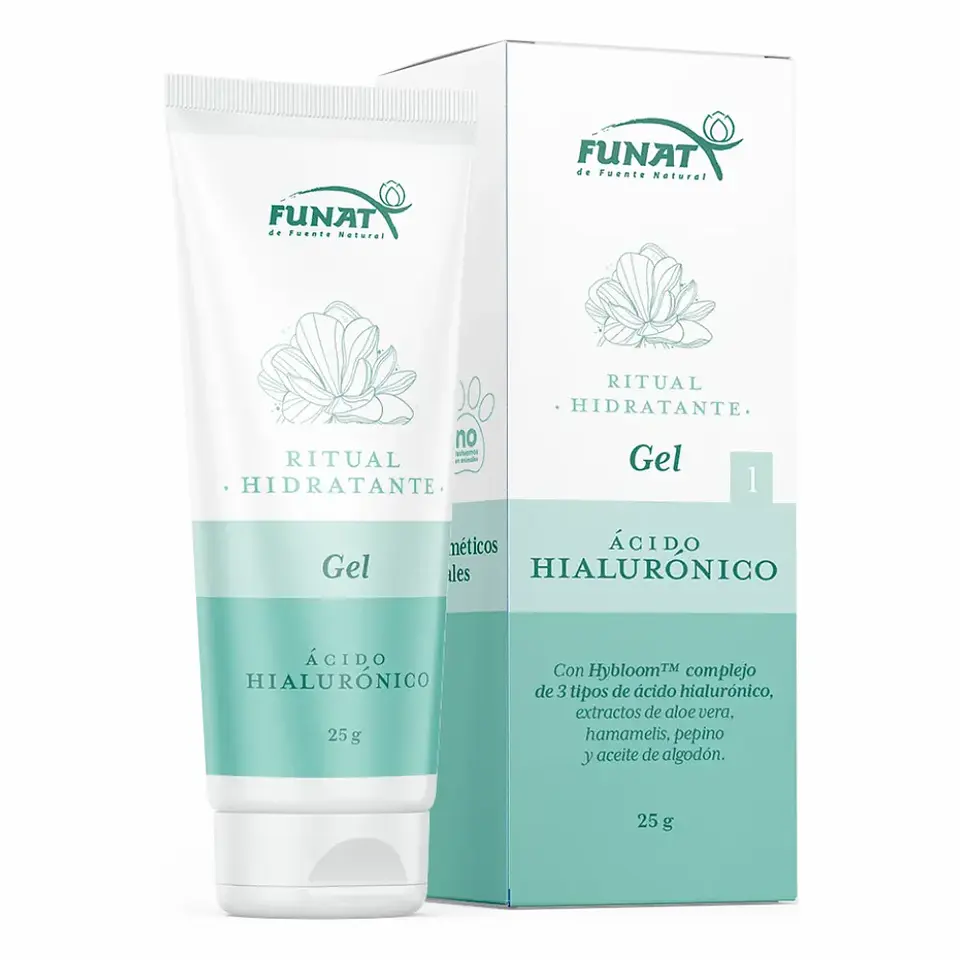 Gel Facial Hidratante Ácido Hialurónico 25 g Funat 1