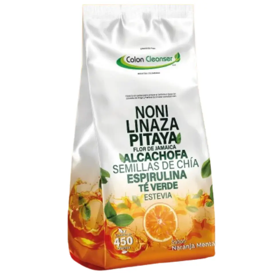 Linazamix 450 gramos Naranja Menta Fibra Colon Cleanser  1