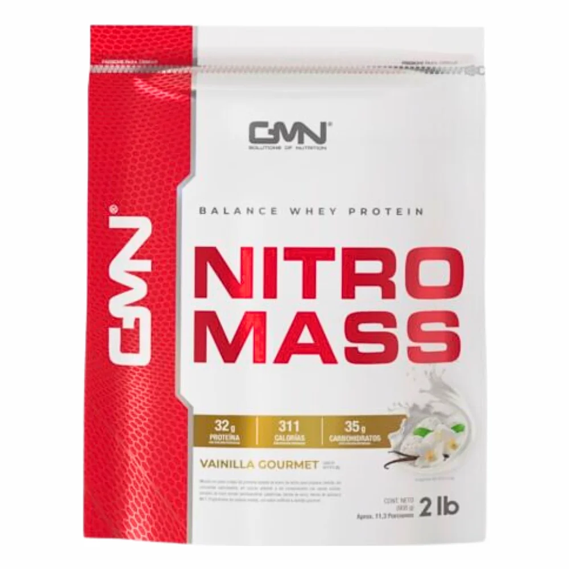 Nitro Mass Sabor Vainilla 908 gr GMN 1