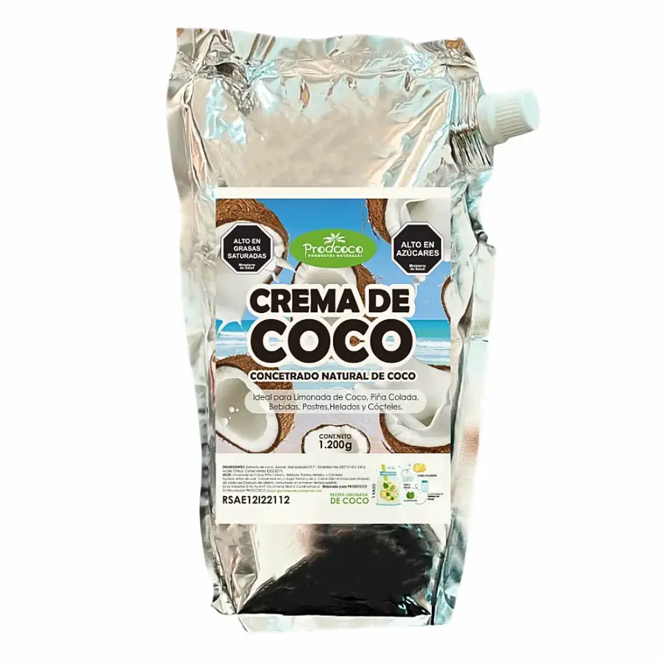 Crema de Coco 1200 g Prodcoco 1