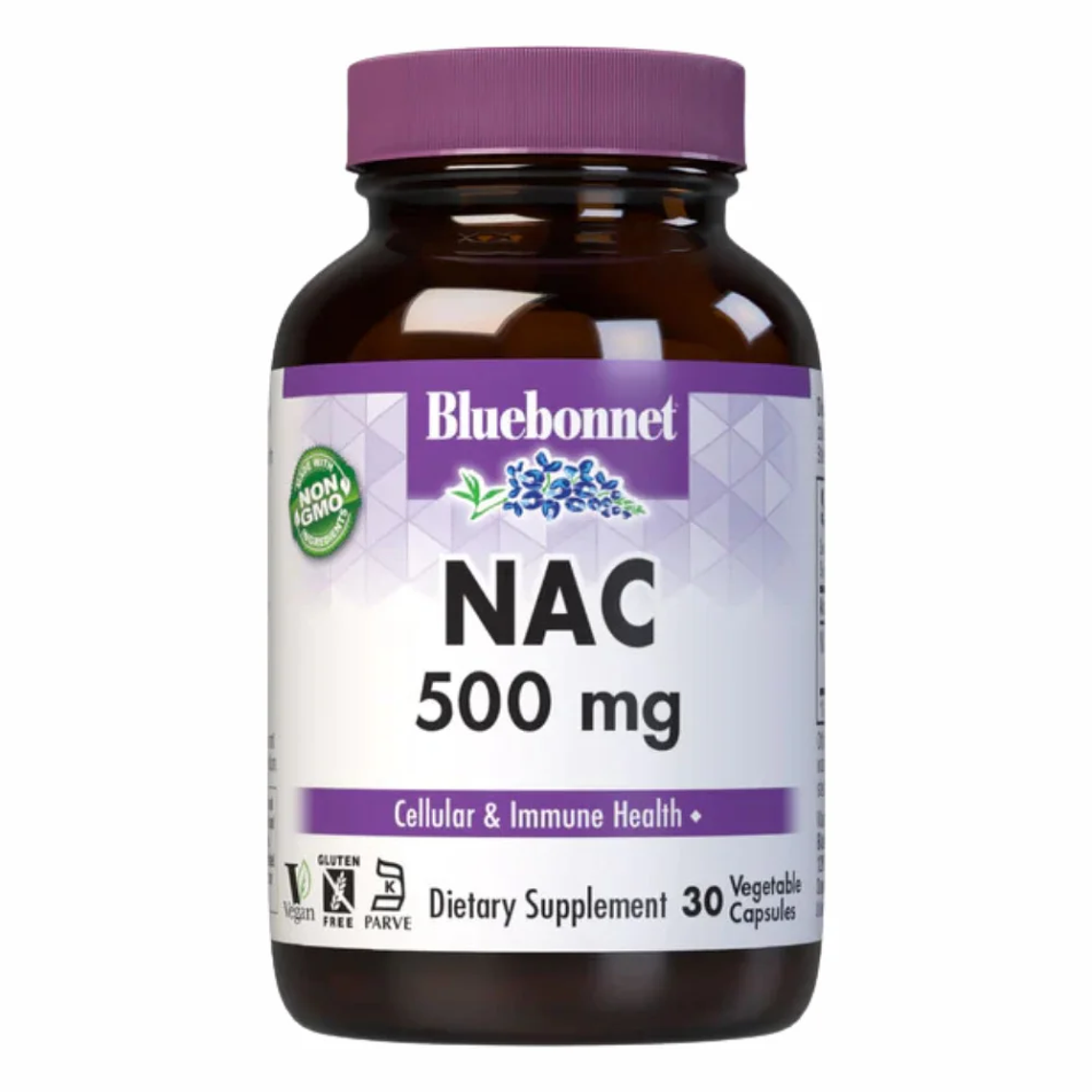 Nac 500 mg 30 Cápsulas Bluebonnet 1