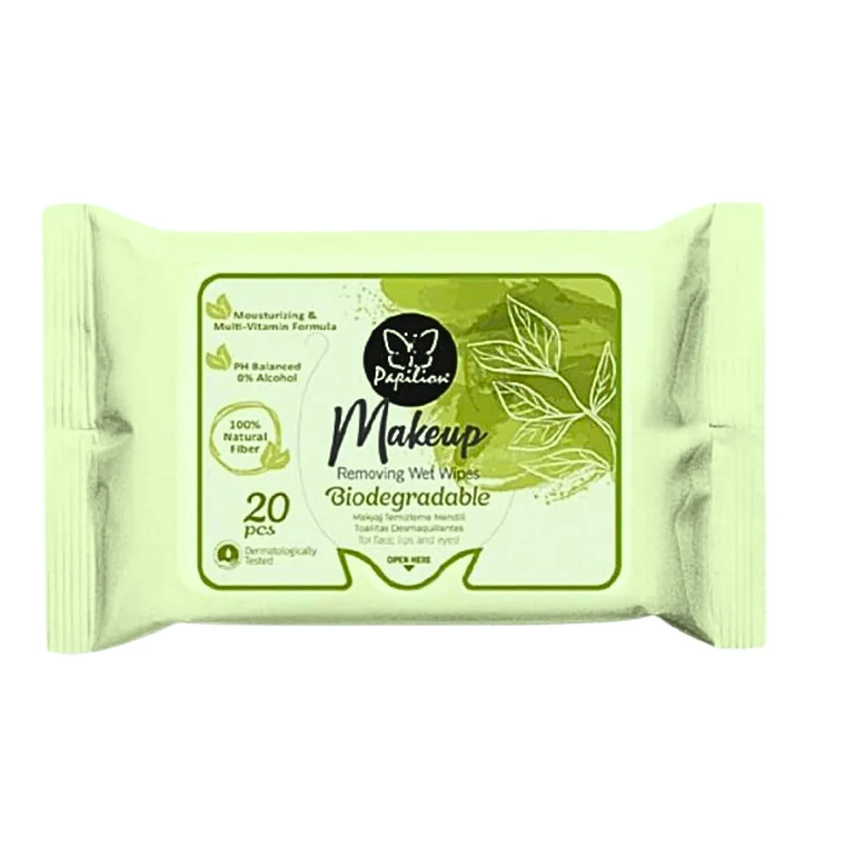 Toallitas Desmaquillantes Biodegradables 20 Unidades Papilion 1