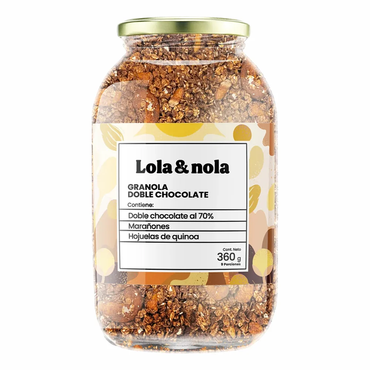 Granola Doble Chocolate 360 g Lola & Nola 1