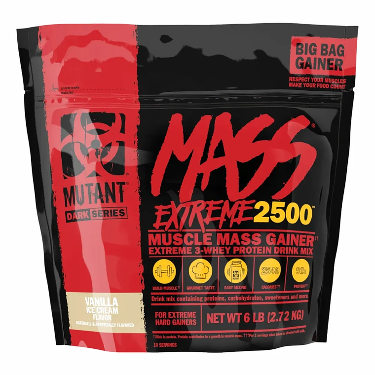 Mass Extreme 2500 Vainilla Ice Cream 6 Libras Mutant 1