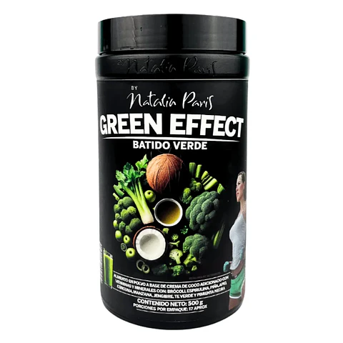 Green Effect Batido Verde 500 gr By Natalia Paris