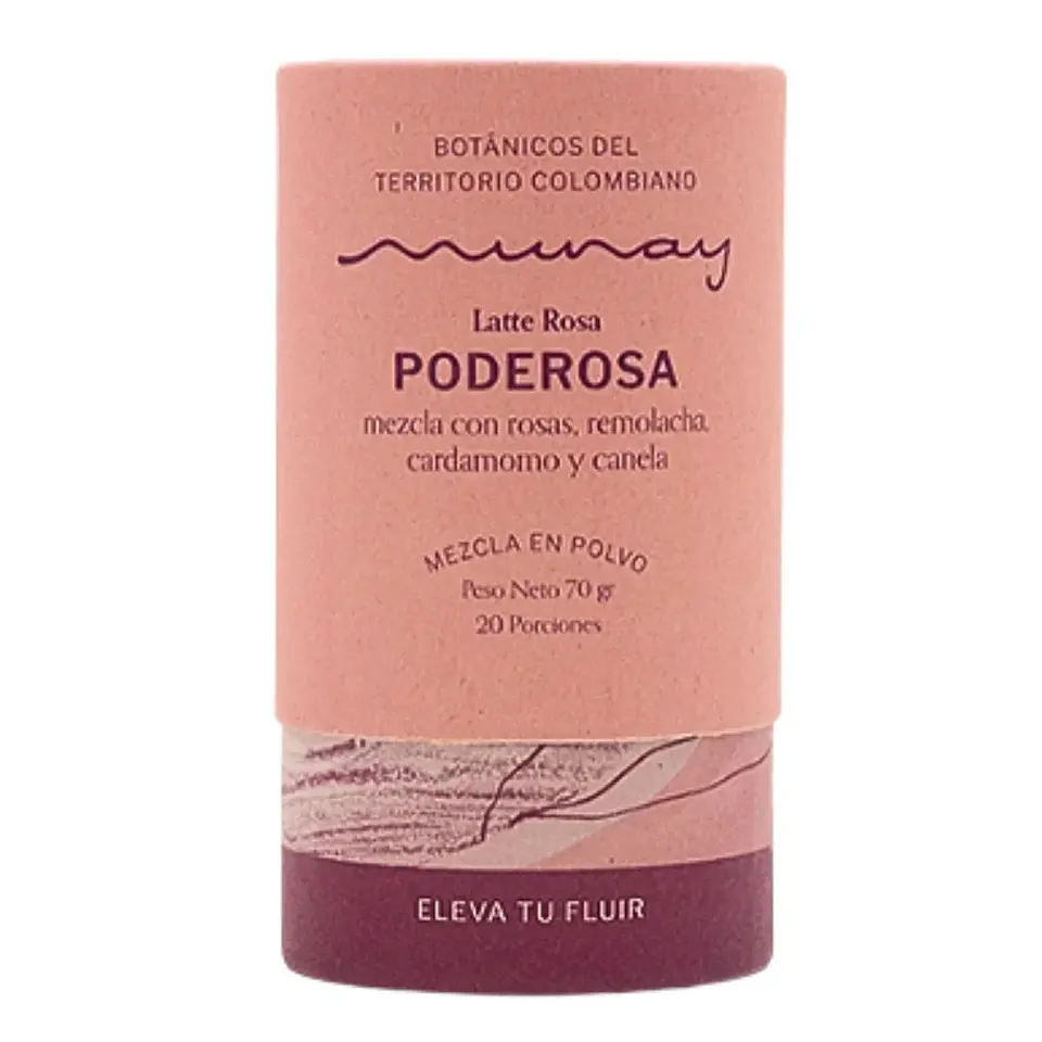 Latte Rosa Poderosa 70 gr Mezcla en polvo Munay 1