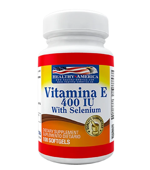 Vitamina E 400 IU with Selenium 100 softgels Healthy America