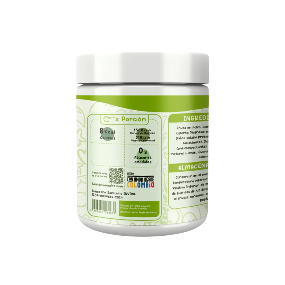 Cloruro de Magnesio 245 grs BenditaMadre  2