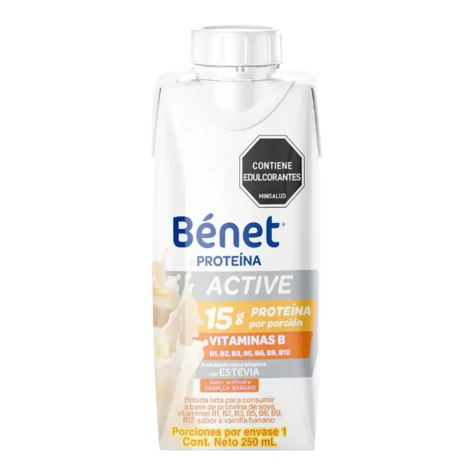 Proteína liquida Bénet Vainilla Banano 250ml  1