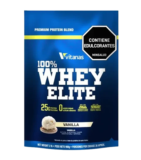 Whey Elite 100% Vitanas Vainilla 2 Libras 