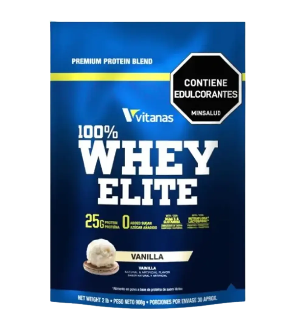 Whey Elite 100% Vitanas Vainilla 2 Libras  1